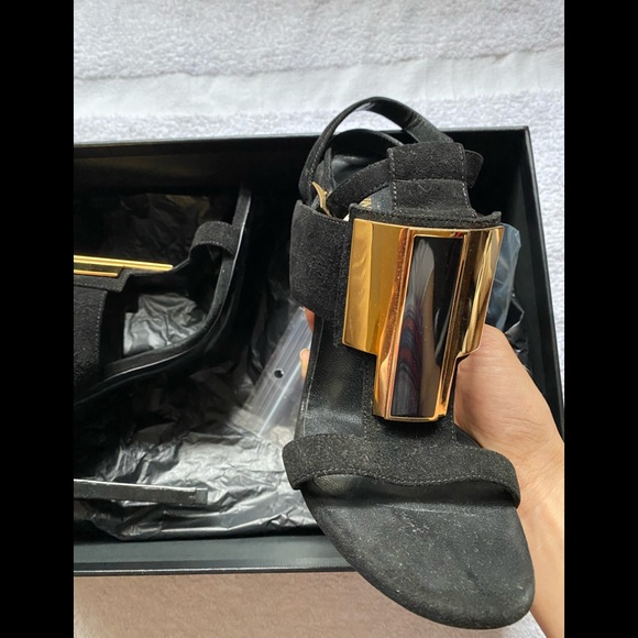 Saint Laurent Janic Heels, Suede, Black, 35 - Picture 7 of 10